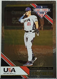 Torkelson, Rookie, Foil, Spencer, 2020, Panini, Stars And Stripes, 71, RC, 1st Pick Overall, First Pick, MLB Draft Pick, Detroit, Tigers, Arizona State, Sun Devils, NCAA, Home Runs, Slugger, RC, Baseball Cards