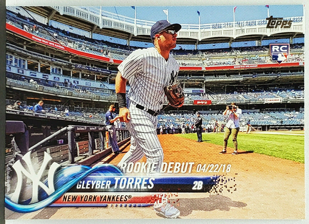 Gleyber Torres Rookie Debut! 2018 Topps Update #US191 New York Yankees –