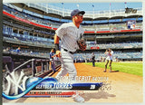 Torres, Gleyber, Rookie, Debut, New York, Yankees, Home Runs, Topps, Update, RC, Baseball Cards