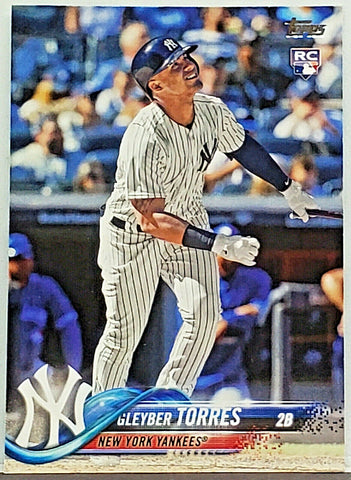 Torres, Rookie, Gleyber, Factory Set, SP, 2018, Topps, Series 2, 699, Topps, Phenom, Gleyber Day, New York, Yankees, Home Runs, Slugger, RC, Baseball Cards