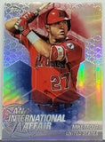 2018 Topps Chrome Update Mike Trout Shiny Refractor #IA-MT International Affair