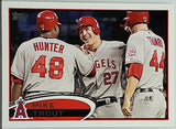 Trout, Rookie, Mike, 2012, Topps, Series 2, Series Two, 446, Phenom, ROY, MVP, All-Star, ASG, Silver Slugger, Los Angeles, Angels, Anaheim, Home Runs, Slugger, RC, Baseball Cards