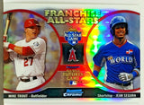 Trout, Rookie, Refractor, Mike, Franchise All Stars, Bowman Chrome, Topps, 3X MVP, Jean Segura, Los Angeles, Angels, Anaheim, Slugger, Home Runs, Baseball Cards