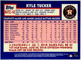 Tucker, Kyle, Rookie, Refractor, 1984, Retro, 35th Anniversary, Insert, 2019, Topps, Chrome, 84TC-18, All-Star, Gold Glove, Outfield, World Series, Champ, Champion, Ring, Houston, Astros, Home Runs, Slugger, RC, Baseball, MLB, Baseball Cards