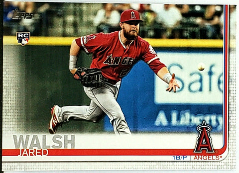 Jared Walsh Rookie Flagship 2019 Topps Update #US59, Angels All-Star