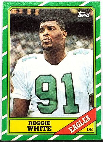 Reggie White Rookie 1986 Topps Football #275, HOF, Eagles, Packers –