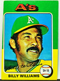 Billy Williams 1975 Topps #545 HOF Oakland A's, Cubs, DH-1B