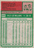 Billy Williams Mini 1975 Topps Mini #545 HOF Oakland A's, Cubs, DH-1B