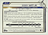 Witt, Jr, Bobby, Rookie, 1st Edition, Blue, Sky Blue, Foil, Refractor, 2021, Bowman, Draft, BD-47, BD47, 47, Prospect, Topps, RC, 1st Round, First Round, Pick, Overall, Kansas City, Royals, Home Runs, Slugger, RC, Baseball, MLB, Baseball Cards