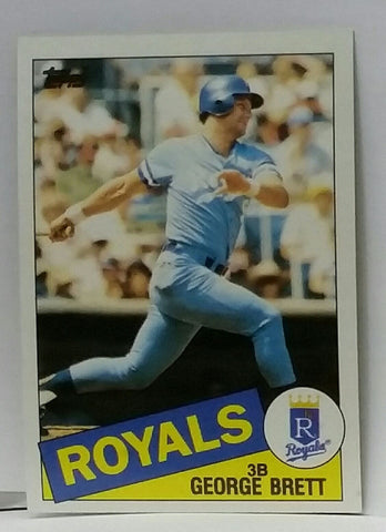 1985 Topps #100 George Brett, Kansas City Royals, Graded NM-MT, CardboardandCoins.com