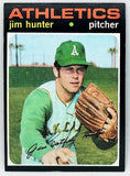 Jim Hunter 1971 Topps #45 Catfish, Athletics, World Series, Yankees
