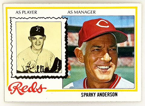 Sparky Anderson 1978 Topps #401 Manager, Cincinnati Reds