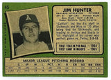 Jim Hunter 1971 Topps #45 Catfish, Athletics, World Series, Yankees