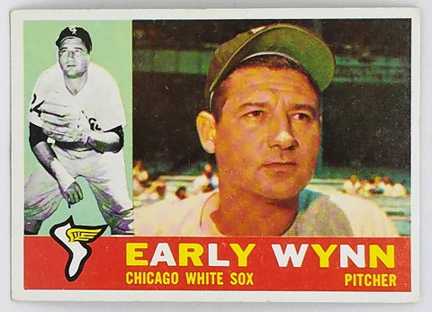 Early Wynn 1960 Topps #1 HOF, Chicago White Sox, Rare White Back! CardboardandCoins.com Early Wynn 1960 Topps #1 HOF, Chicago White Sox, Rare White Back! CardboardandCoins.com