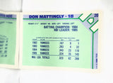 1986 Topps SuperStar #20 Don Mattingly, New York Yankees, "Donnie Baseball", NM+, CardboardandCoins.com
